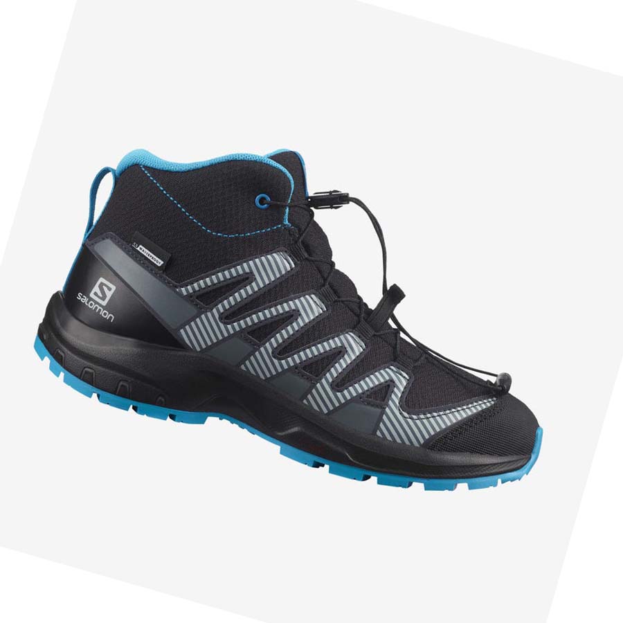 Salomon XA PRO V8 MID CLIMASALOMON™ WATERPROOF Túracipő Gyerek Fekete | HU 3583ZUT